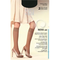 Гольфы женские SISI Miss 20, 20 den miele 0, 2пары в магазинах Лента