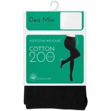 Колготки женские DEA MIA Cotton, 200 den nero 2, Арт. 15С1462В в магазинах Лента