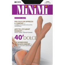 Гольфы женские MINIMI 40 den nero 0, Арт. gamb. DOLCE 40, 2пары в магазинах Лента