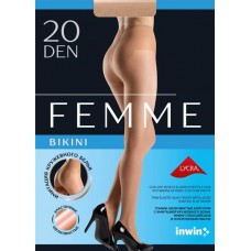 Колготки женские INWIN Femme by Bikini 20 den natural 2, Арт. 029PLT в магазинах Лента