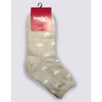 Носки махровые женские INWIN р. 23, 25, с рисунком сердечки, Арт. 5523-3