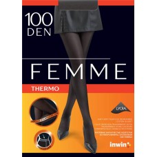 Колготки женские INWIN Femme Thermo 100 den nero 4 в магазинах Лента