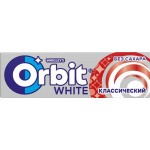 Жевательная резинка ORBIT Белоснежный Классический с ароматом мяты, 13,6г