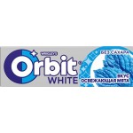Жевательная резинка ORBIT Белоснежный Освежающая мята с ароматом перечной мяты драже, 13,6г