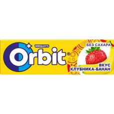 Жевательная резинка ORBIT Клубника-банан, 13,6г в магазинах Лента