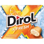 Жевательная резинка DIROL X-Fresh Ледяной мандарин, 16г