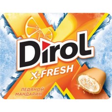 Жевательная резинка DIROL X-Fresh Ледяной мандарин, 16г в магазинах Лента