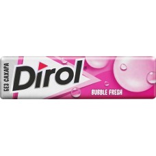 Жевательная резинка DIROL Bubble Fresh Мята и фрукты, 13,6г в магазинах Лента