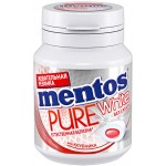 Жевательная резинка MENTOS Pure white со вкусом клубники, 54г
