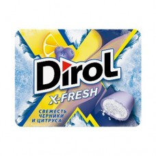 Жевательная резинка DIROL X-fresh Свежесть черники и цитруса, 16г в магазинах Лента