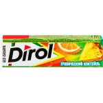 Жевательная резинка DIROL Тропический коктейль, 13,6г