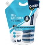 Гель для стирки QUALITA универсальный, без запаха, 3л Гель для стирки QUALITA универсальный, без запаха, 3л