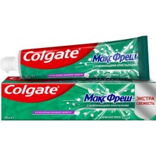 Зубная паста COLGATE Макс Фреш Нежная мята с освежающими кристаллами для свежего дыхания и защиты от кариеса, 100мл в магазинах Лента