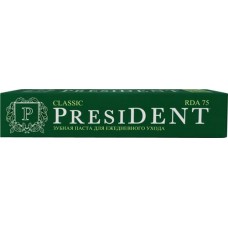 Зубная паста PRESIDENT Classic, 75г в магазинах Лента