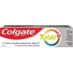 Зубная паста COLGATE Total 12 Чистая мята с цинком и аргинином для комплексной антибактериальной защиты, 75мл