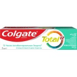 Зубная паста COLGATE Total 12 Профессиональная чистка, гель со специальным ингредиентом для гладких и блестящих зубов, с цинком и аргинином для антибактериальной защиты, 75мл