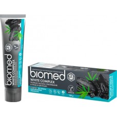 Зубная паста BIOMED Отбеливающая с тремя видами угля, 100г в магазинах Лента