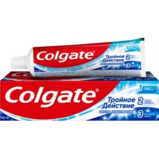 Зубная паста COLGATE Тройное действие Экстра отбеливание для восстановления естественной белизны зубов с первого применения, 100мл в магазинах Лента