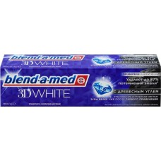 Зубная паста BLEND-A-MED 3D White Отбеливание и Глубокая чистка, с древесным углем, 100мл в магазинах Лента
