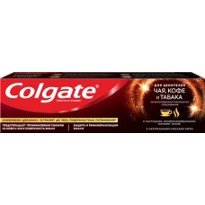 Зубная паста COLGATE отбеливающая для ценителей чая, кофе и табака с натуральными маслами мяты, 75мл в магазинах Лента