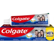 Зубная паста COLGATE Максимальная защита от кариеса Свежая мята с комплексом кальция и фторида, технологий Calcium-lock для укрепления ослабленной эмали, защиты от кариеса и свежего дыхания, 150мл в магазинах Лента