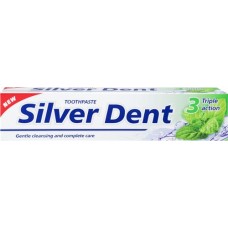 Зубная паста SILVER DENT Тройное действие, 100г в магазинах Лента