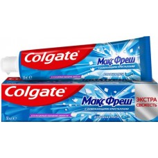 Зубная паста COLGATE Макс Фреш Взрывная мята с освежающими кристаллами для свежего дыхания и защиты от кариеса, 50мл в магазинах Лента