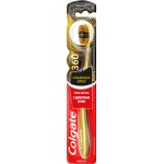 Зубная щетка COLGATE 360 Древесный уголь многофункциональная, антибактериальная, золотая, мягкая