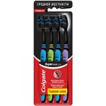 Зубная щетка COLGATE Super Flexi Black, средней жесткости, 4шт