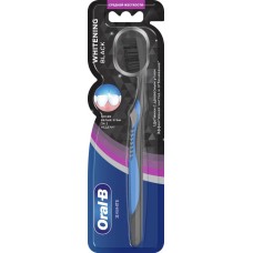 Зубная щетка ORAL B 3D White Whitening Black 40, средней жесткости в магазинах Лента