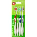 Зубная щетка 365 ДНЕЙ Classic средней жесткости, 4шт