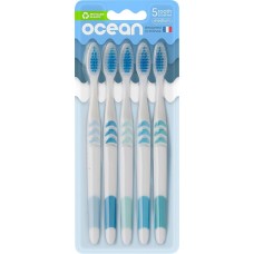 Зубная щетка OCEAN средней жесткости, 5шт в магазинах Лента