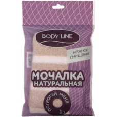 Мочалка для тела Мойдодыр хлопок полосатая ХБ102п в ассортименте в магазинах Магнит