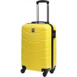 Чемодан Сан вояж желтый пластик размер S 42л