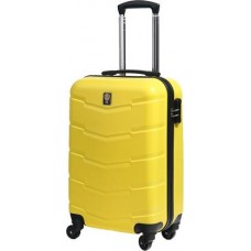 Чемодан Сан вояж желтый пластик размер S 42л в магазинах Магнит