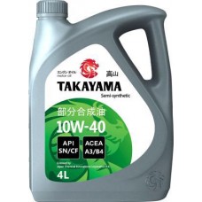 Масло моторное полусинтетическое Takayama API SN/CF 10W-40 4л в магазинах Магнит