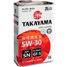 Масло моторное синтетическое Takayama ILSAC GF-5 5W-30 1л в магазинах Магнит