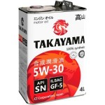 Масло моторное синтетическое Takayama ILSAC GF-5 5W-30 4л Масло моторное синтетическое Takayama ILSAC GF-5 5W-30 4л