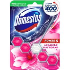 Блок для очищения унитаза Domestos Power 5 Ледяная магнолия 55г в магазинах Магнит
