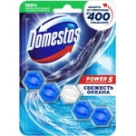 Блок для очищения унитаза Domestos Power 5 Свежесть океана Антиналет 55г