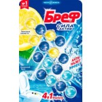 БРЕФ Блок д/унитаза Лимон/Океан 4штx50г