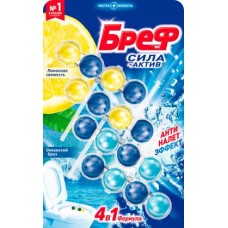 БРЕФ Блок д/унитаза Лимон/Океан 4штx50г в магазинах Магнит