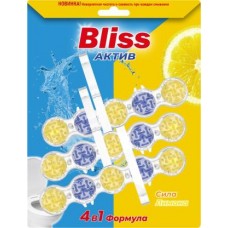 Чистящее средство для унитазов Bliss Актив блоки лимон 3шт 150г в магазинах Магнит