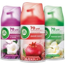 Сменный баллон Air Wick Freshmatic Нежность шелка и лилии Райские цветы Дикий гранат 250мл в ассортименте в магазинах Магнит