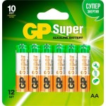 Батарейки алкалиновые GP Super АА 12шт