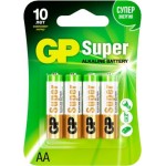 Батарейки GP Super алкалиновые AA 4шт