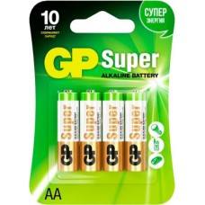 Батарейки GP Super алкалиновые AA 4шт в магазинах Магнит