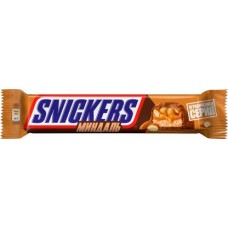 Батончик Snickers шоколадный с миндалем 81г в магазинах Магнит