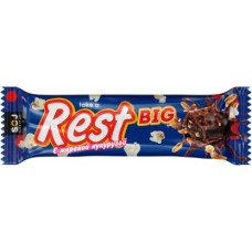 Батончик Soj Rest шоколадный с жаренным арахисом изюмом и кукурузой 52г в магазинах Магнит