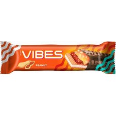 Шоколадный батончик Good Vibes с карамелью и арахисом 40г в магазинах Магнит